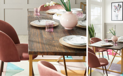Chaise scandinave velours rose : nos idées pour votre décoration !