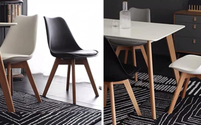 Chaise scandinave noire et blanche : nos idées pour votre déco !