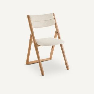 Chaise Camminata en Bouclette Beige