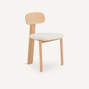 Chaise Marais en Bouclette Beige