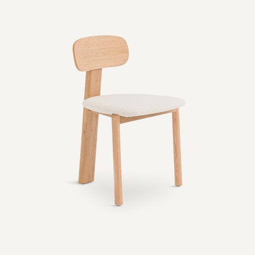 Chaise Marais en Bouclette Beige