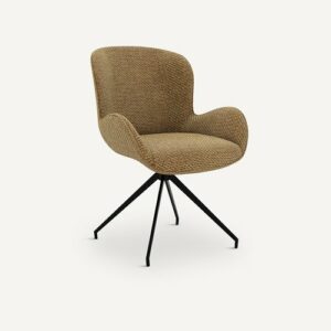 Fauteuil Asyar en Tissu Gris