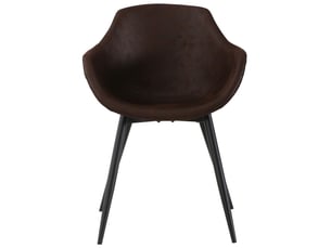 Chaise Westfield en Tissu Marron