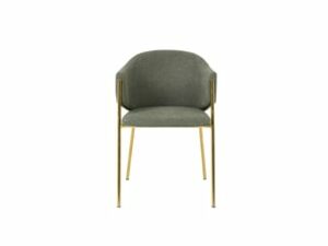 Chaise Carla en Tissu Vert