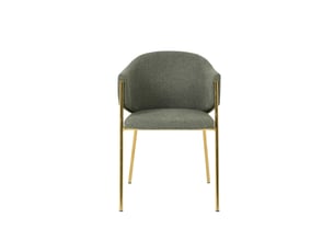 Chaise Carla en Tissu Vert