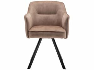 Chaise DALI W en Velours Marron