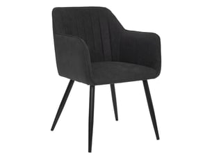 Fauteuil Visoca en Tissu Noir