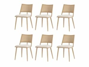 Chaise Rotin en Simili – Lot de 6