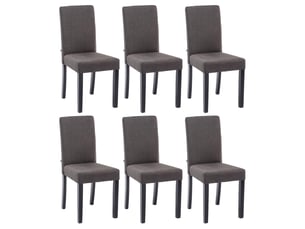 Chaise Tissu Noir – Lot de 6
