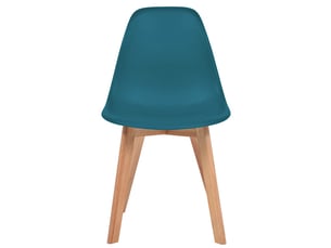 Chaise Turquoise en Bois – Lot de 6