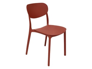 Chaise Ocre en Plastique