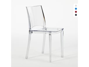 Chaise Empilable B-Side en Plastique Transparent