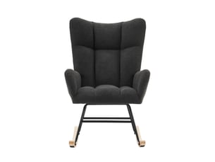 Fauteuil Moderne en Velours Gris