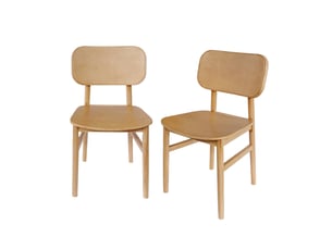 Chaise Courbée en Bois – Lot de 2