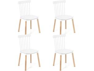 Chaise Windsor en Bois Blanc – Lot de 4