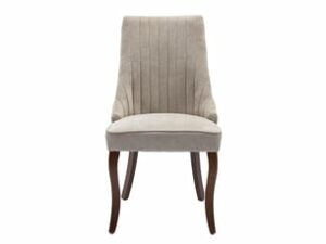 Chaise Tissu Doux Beige – Lot de 2