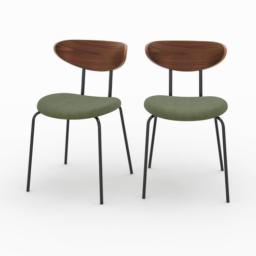 Chaise Jade en Velours – Lot de 2