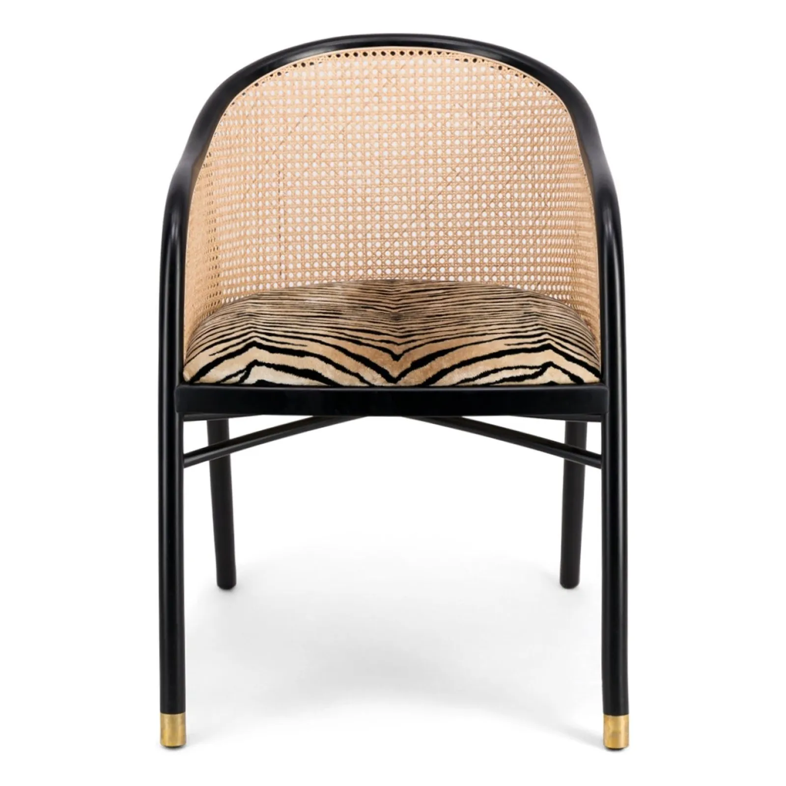 Fauteuil Cavalo en Velours Noir