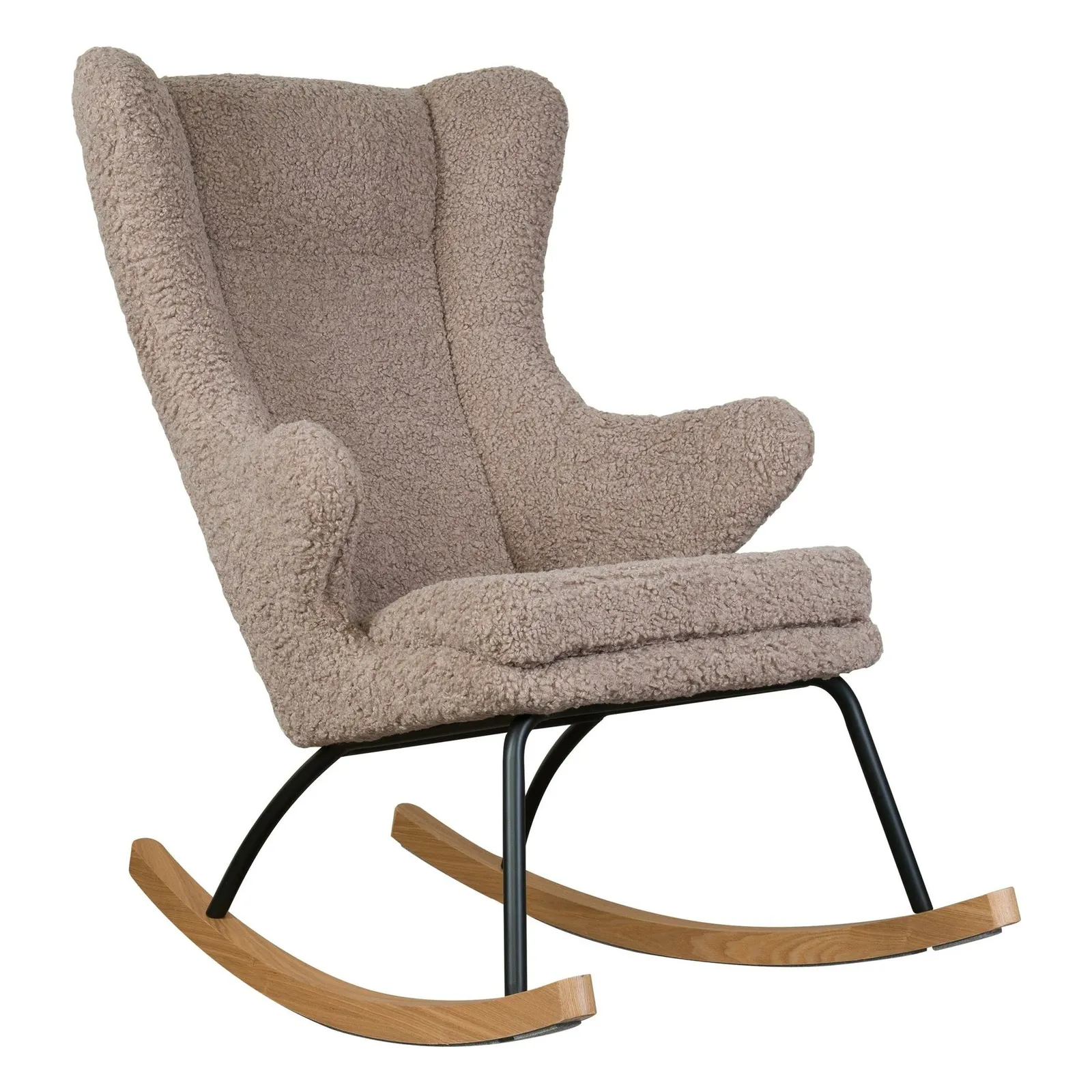 Fauteuil Luxe en Velours Beige