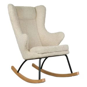 Fauteuil Luxe en Tissu Beige