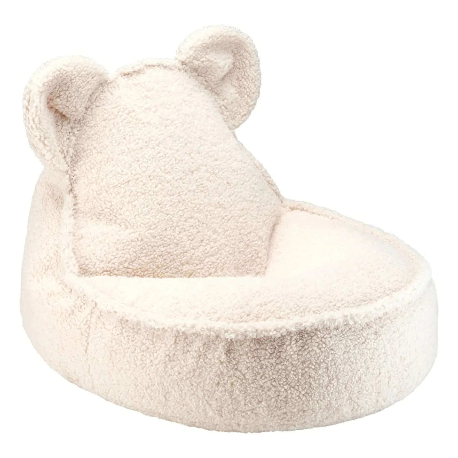 Fauteuil Teddy Bear en Tissu Beige