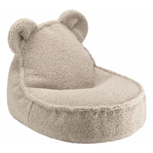 Fauteuil Teddy Bear en Tissu Beige