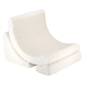 Fauteuil Moon en Tissu Beige