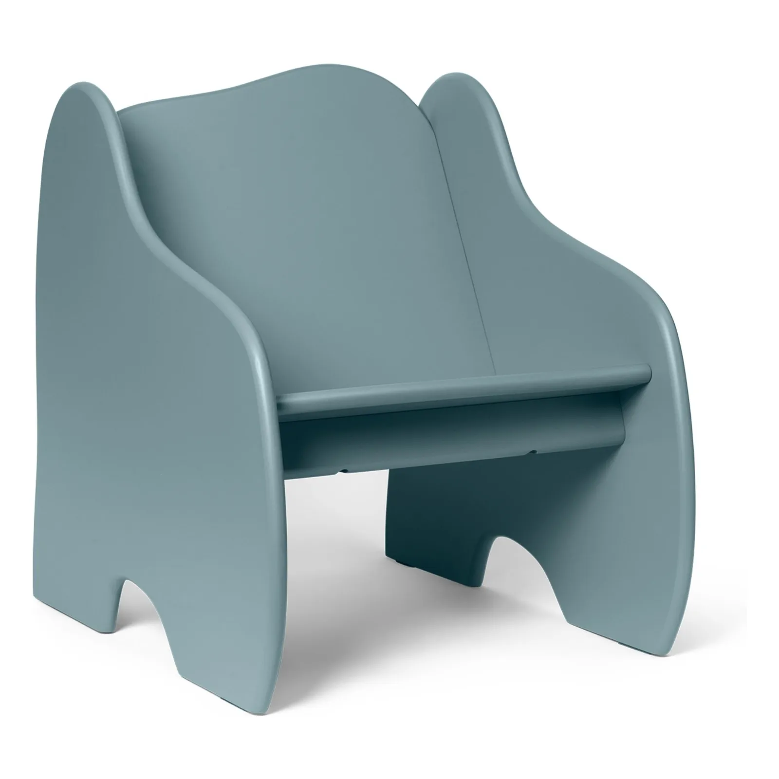 Fauteuil Slope en Tissu Bleu