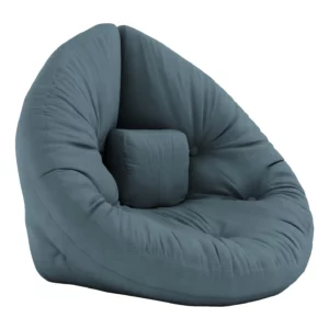 Pouf Nido en Velours Beige