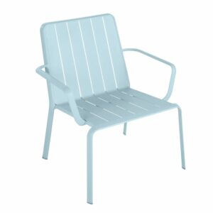 Chaise Idaho en Aluminium Bleu – LEROY MERLIN Basse