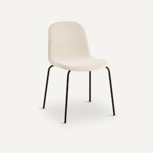 Chaise Tibby en Bouclette Blanc