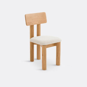 Chaise Desna en Bouclette Beige