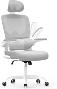 Chaise Ergonomique en Tissu Gris