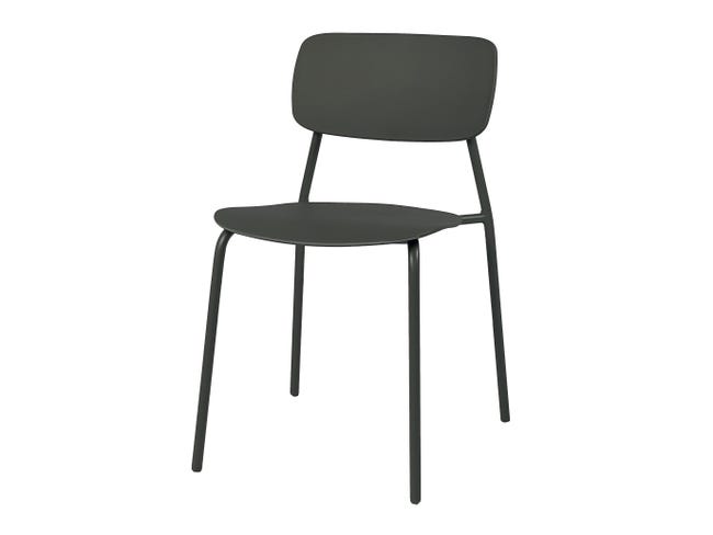 Chaise Easy en Acier Vert Savane