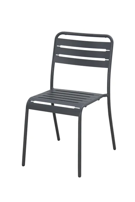 Chaise Empilable Café en Métal Anthracite