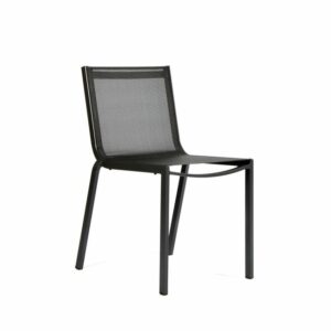 Chaise Horizon en Tissu Noir