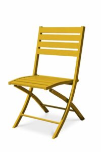 Chaise Marius en Aluminium Jaune