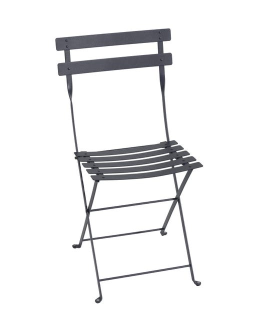 Chaise Bistro en Acier Noir