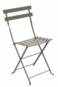 Chaise Bistro en Acier Vert