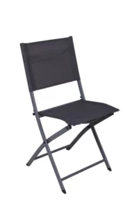 Chaise NATERIAL Emys en Acier Anthracite