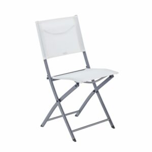 Chaise Emys en Acier Blanc