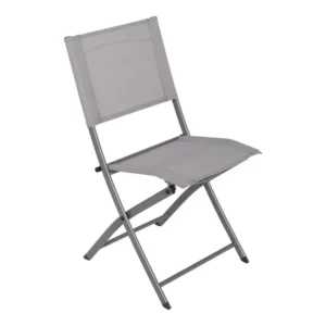 Chaise NATERIAL Emys en Acier Taupe