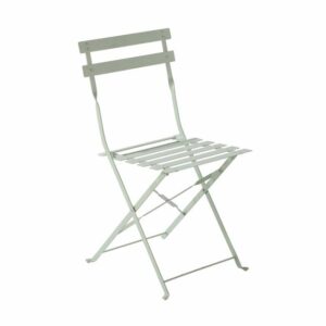 Chaise NATERIAL Flora en Métal Vert