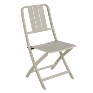 Chaise Idaho en Aluminium Beige