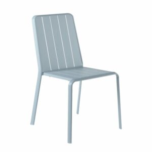 Chaise Idaho en Aluminium Bleu – LEROY MERLIN
