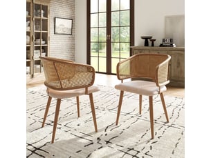 Chaise Design Rembourrée en Cuir Noir – Lot de 2