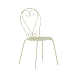 Chaise Romeo en Métal Crème