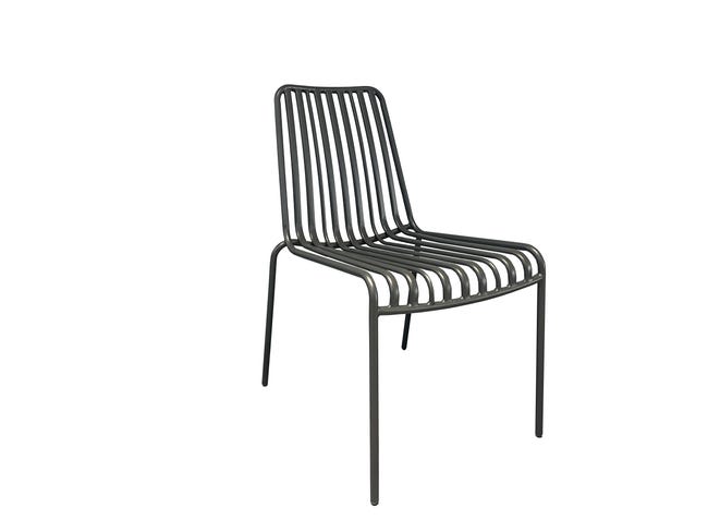 Chaise Design MAX en Acier Anthracite