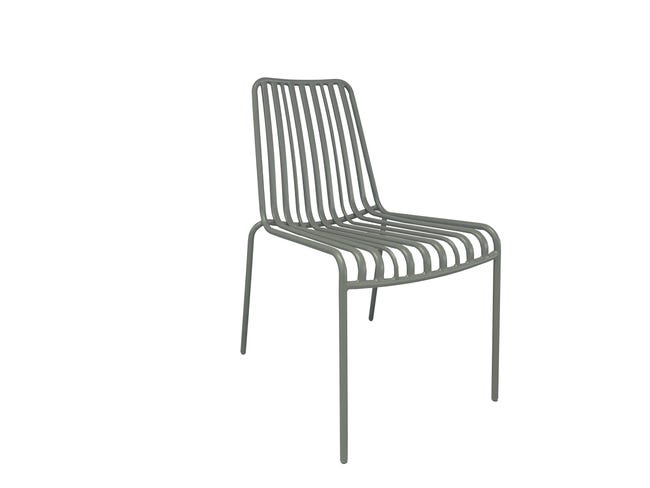Chaise Design MAX en Metal Vert