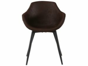 Chaise Westfield en Tissu Marron